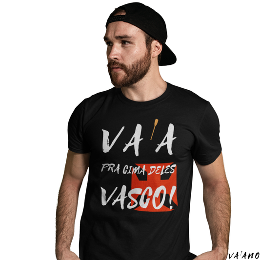 Camiseta Canoa Havaiana VA'A Pra Cima Deles Vasco! Masculina